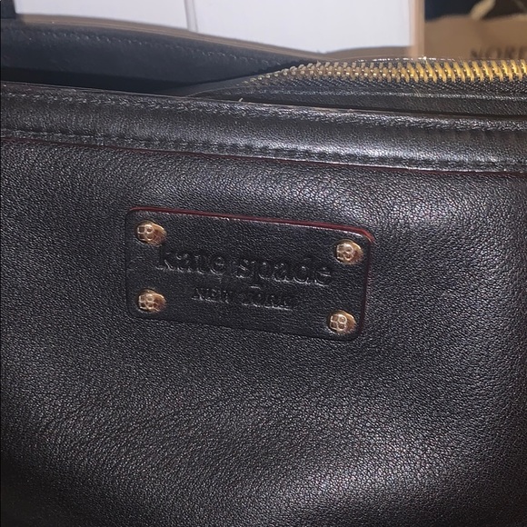 Authentic Kate Spade Black Leather Bag - Picture 3 of 6